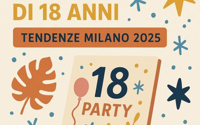 Idee Originali per Inviti di 18 Anni: Tendenze Milano 2025